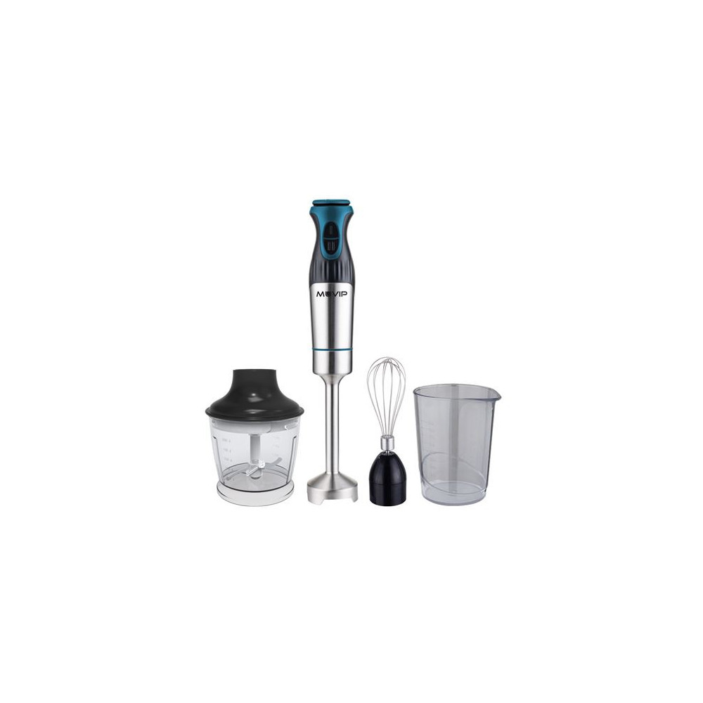 BATIDORA DE MANO INOX 1200W + ACCESORIOS MUVIP