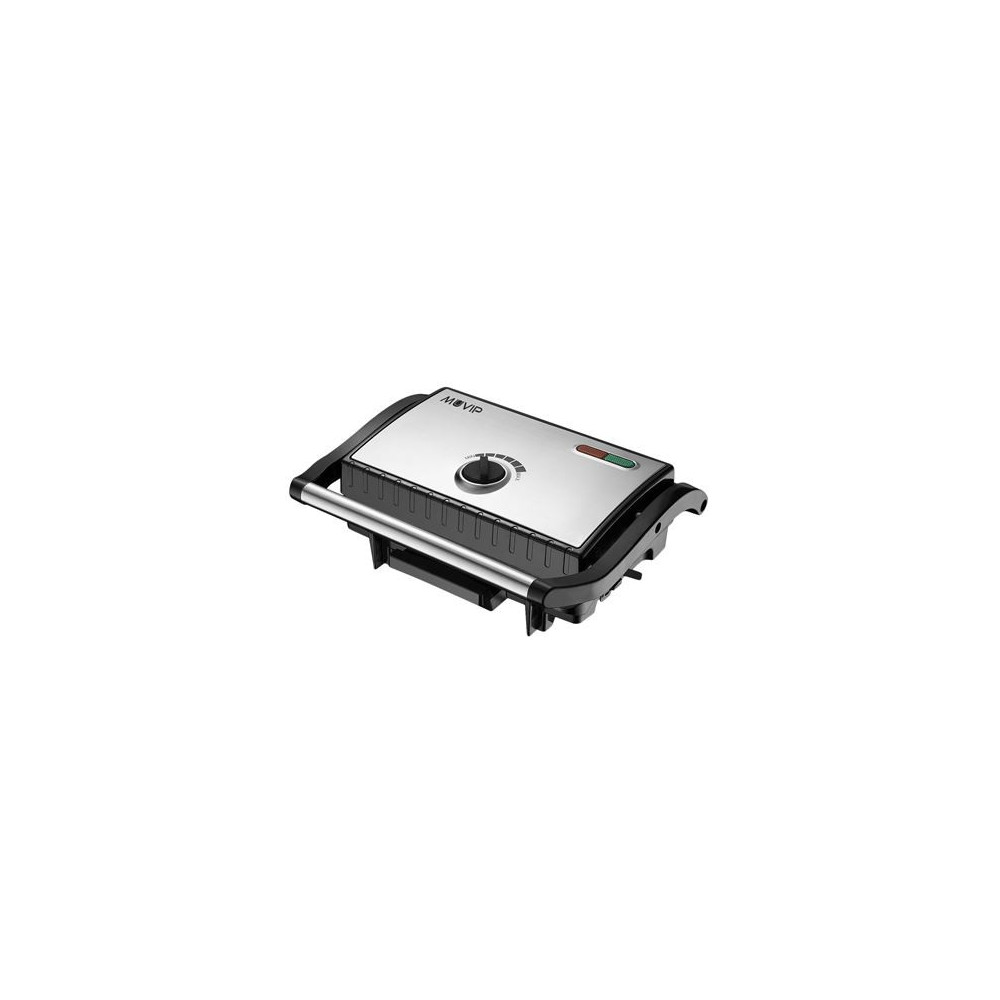 SANDWICHERA INOX PLACA LISA 1500W TEMPERATURA REGULABLE MUVIP