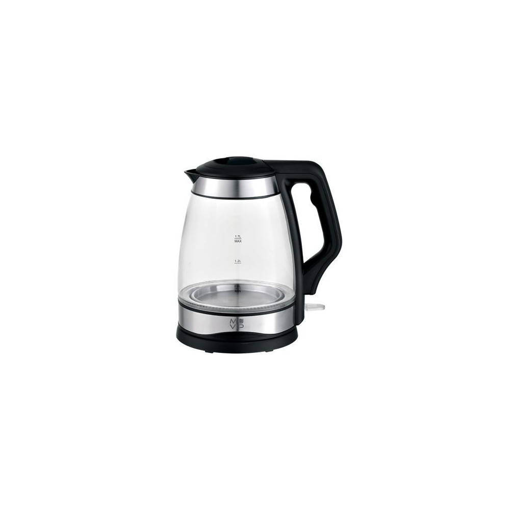 HERVIDOR DE AGUA CRISTAL INOX 1.7 LITROS 2200W MUVIP