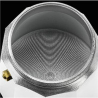 CAFETERA VITRO EXPRES 1 TAZA ALUMINIO ANTIADHERENTE CALDERIN SIN CANTOS