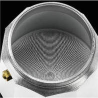 CAFETERA VITRO EXPRES 6 TAZAS ALUMINIO ANTIADHERENTE CALDERIN SIN CANTOS