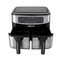 FREIDORA AIRE CALIENTE DOBLE 9 LITROS 2600W PANTALLA TACTIL MUVIP