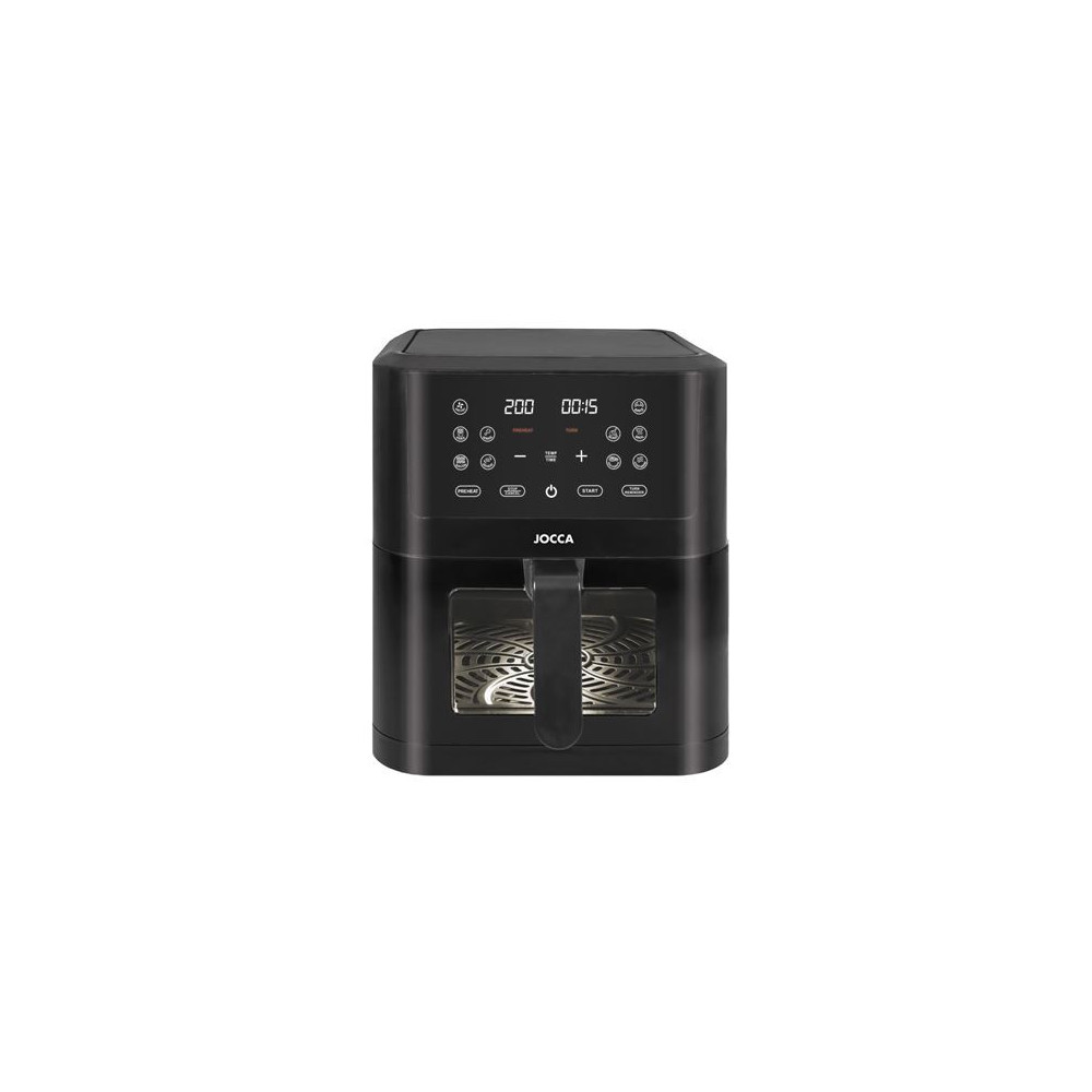 FREIDORA DE AIRE DIGITAL 8 LITROS NEGRA CON VENTANA JOCCA
