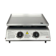 PLANCHA DE ASAR 2 FUEGOS INOXIDABLE MUVIP