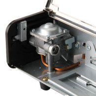 COCINA DE GAS PORTATIL DOBLE BOMBONA ACERO + PLANCHA + MALETIN MUVIP