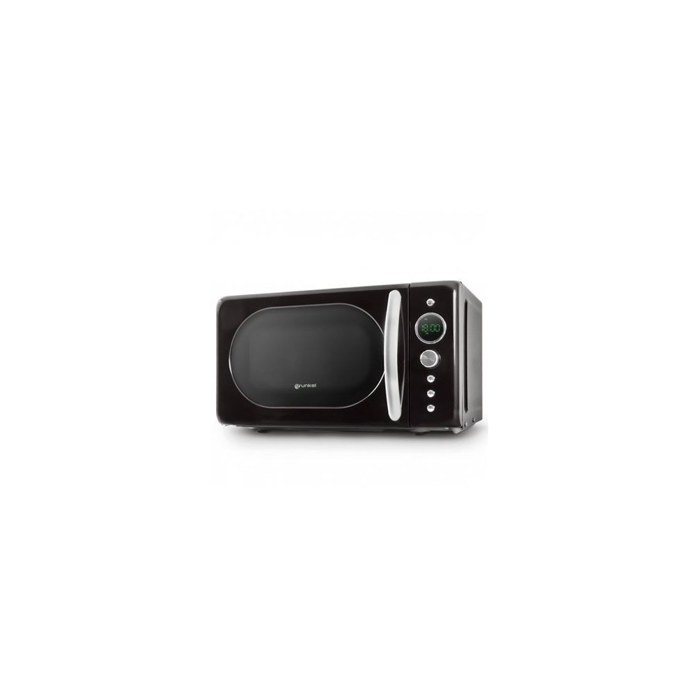 MICROONDAS VINTAGE NEGRO 700W. GRUNKEL
