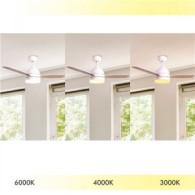 VENTILADOR DE TECHO 70W CON LUZ TRES TONALIDADES BLANCO JOCCA