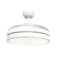 VENTILADOR DE TECHO CON LUZ Y ASPAS RETRACTILES BLANCO JOCCA
