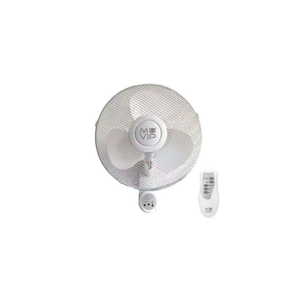 VENTILADOR DE PARED 45W 3 VELOCIDADES CON MANDO A DISTANCIA MUVIP