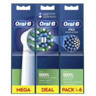 CABEZAL DE RECAMBIO ORAL-B PRO ACTION PACK 6 UND BRAUN