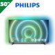 TELEVISOR PHILIPS 50" 4K, SMART TV  ANDROID. AMBILIGHT