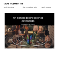 ALTAVOZ PORTÁTIL SAMSUNG SOUND TOWER  SONIDO BIDIRECCIONAL