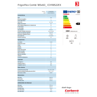 FRIGORIFICO CORBERÓ COMBI NO FROST COLOR INOX