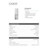 FRIGORÍFICO CANDY  COLOR INOX, NO FROST, 182,5x55 cm