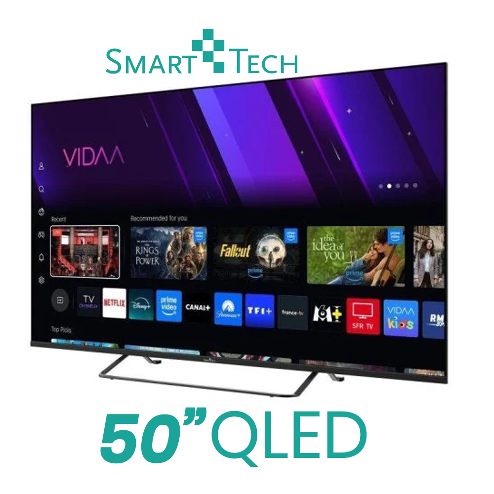 TELEVISOR SMART TECH QLED 50" SMART TV 4K